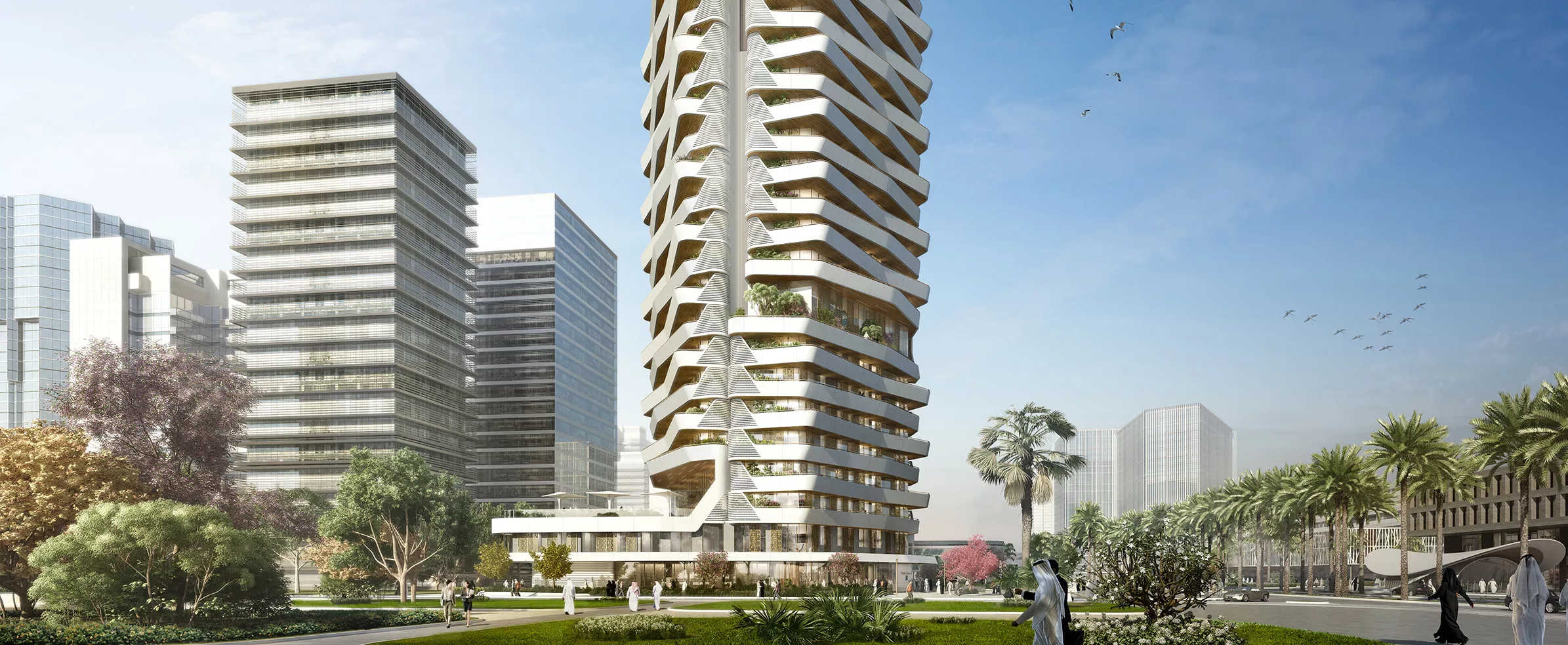 WAFRA Tower Qatar UNStudio